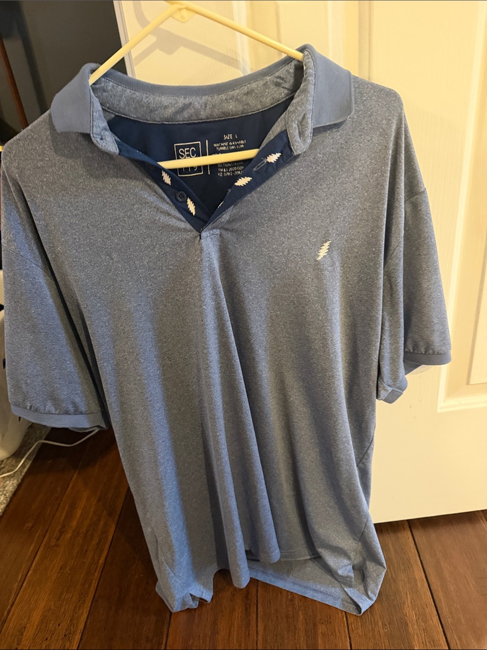 Section 119 / Grateful Dead golf polo - Large - Blue